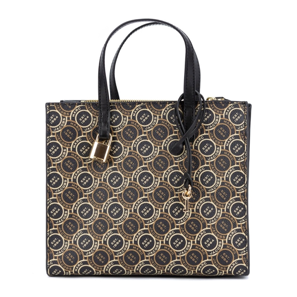 NWT Marc Jacobs Mini Grind Signet Printed Leather Crossbody